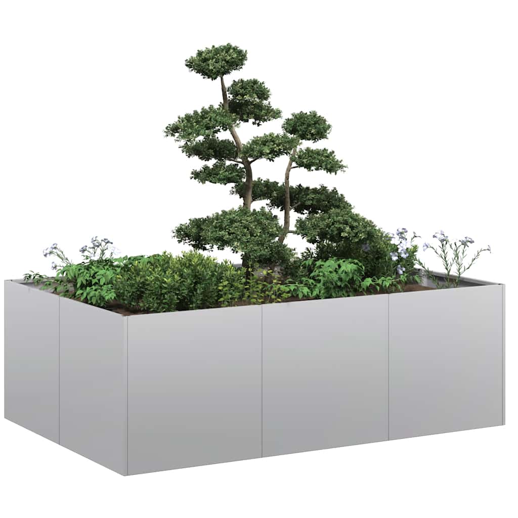 Plantekasse 120x80x40 cm galvanisert stål
