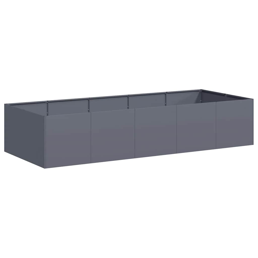 Plantekasse antrasitt 200x80x40 cm stål