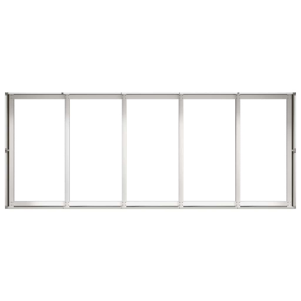 Plantekasse 200x80x40 cm rustfritt stål