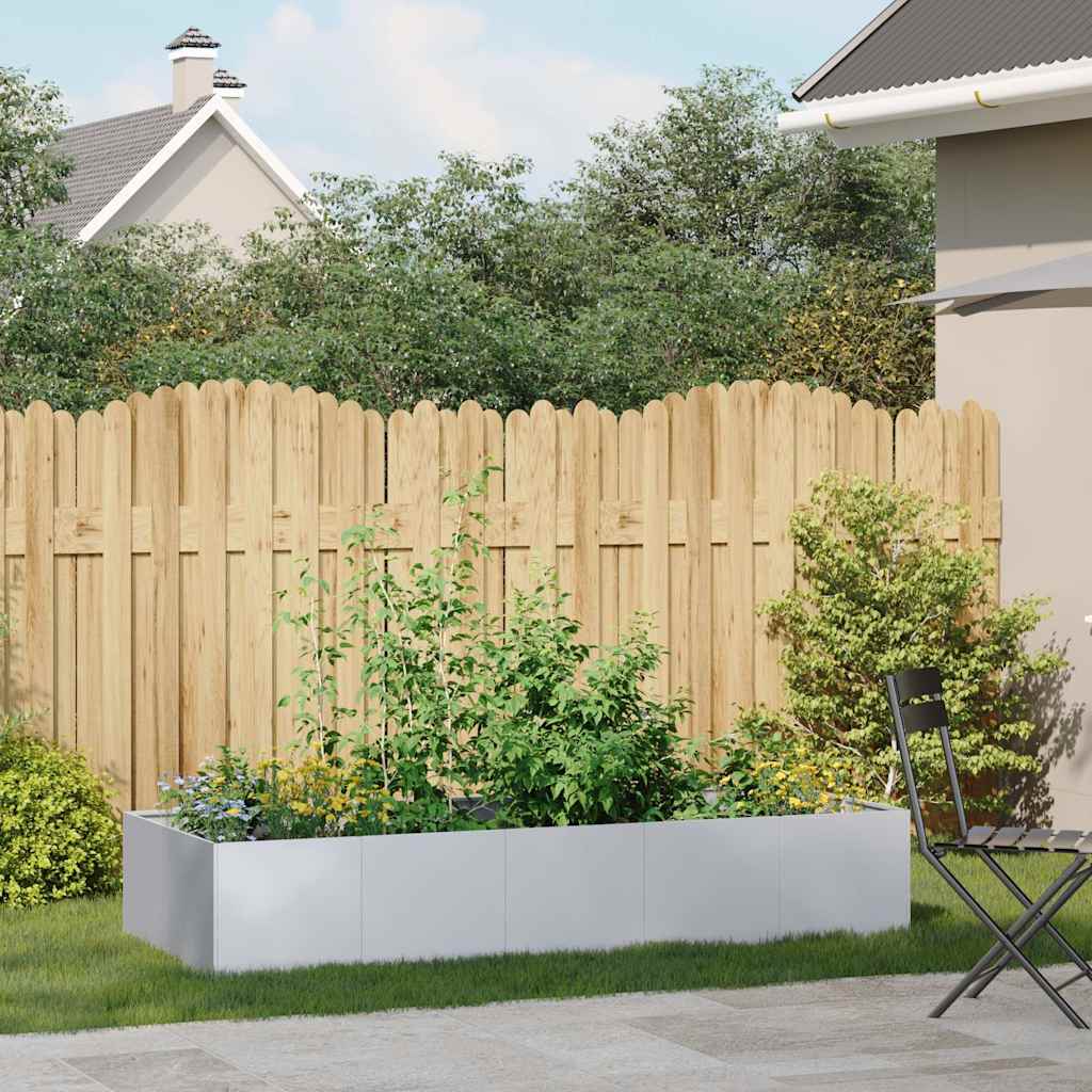 Plantekasse 200x80x40 cm galvanisert stål