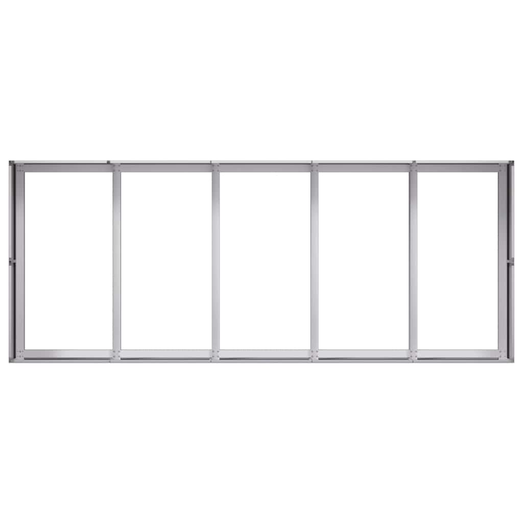 Plantekasse 200x80x40 cm galvanisert stål