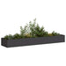 Plantekasse svart 360x80x40 cm stål