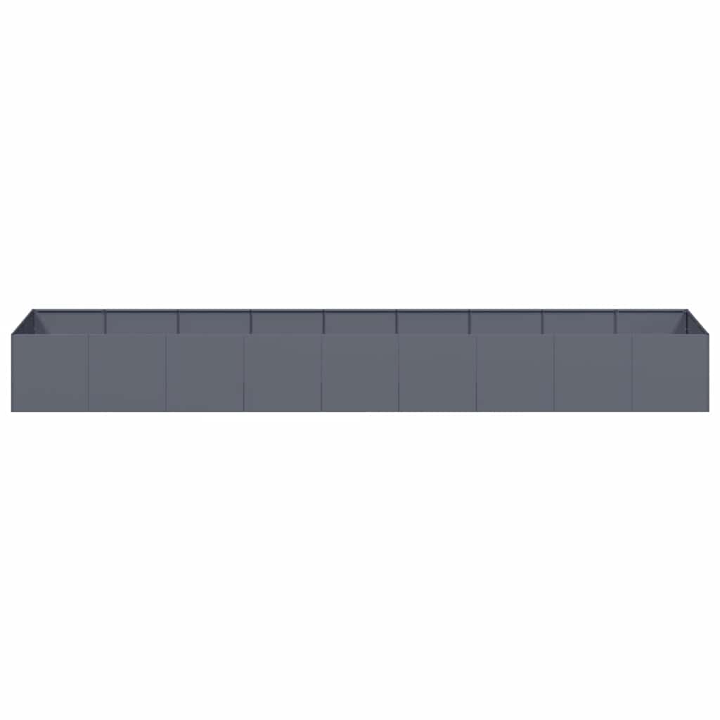 Plantekasse antrasitt 360x80x40 cm stål