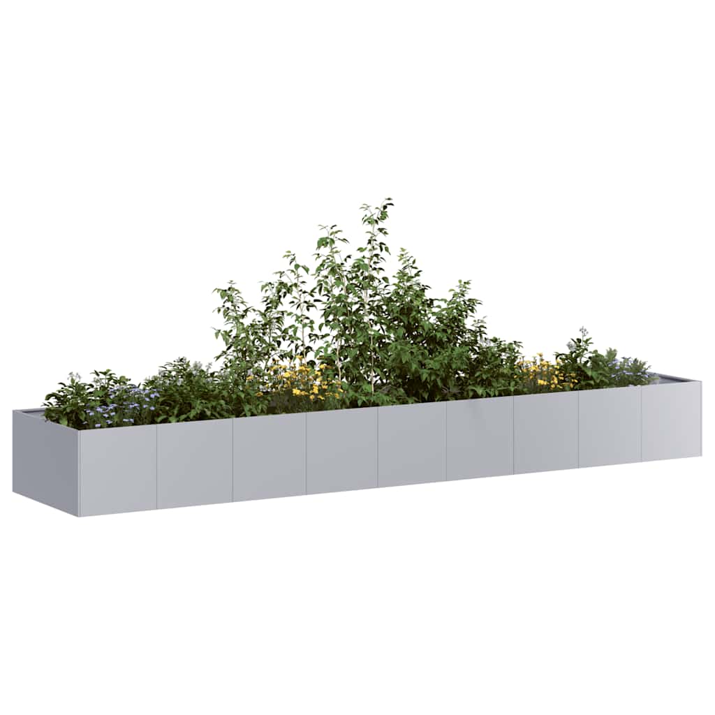 Plantekasse 360x80x40 cm galvanisert stål