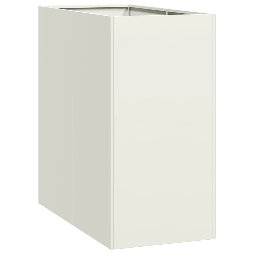 Plantekasse hvit 40x80x80 cm stål