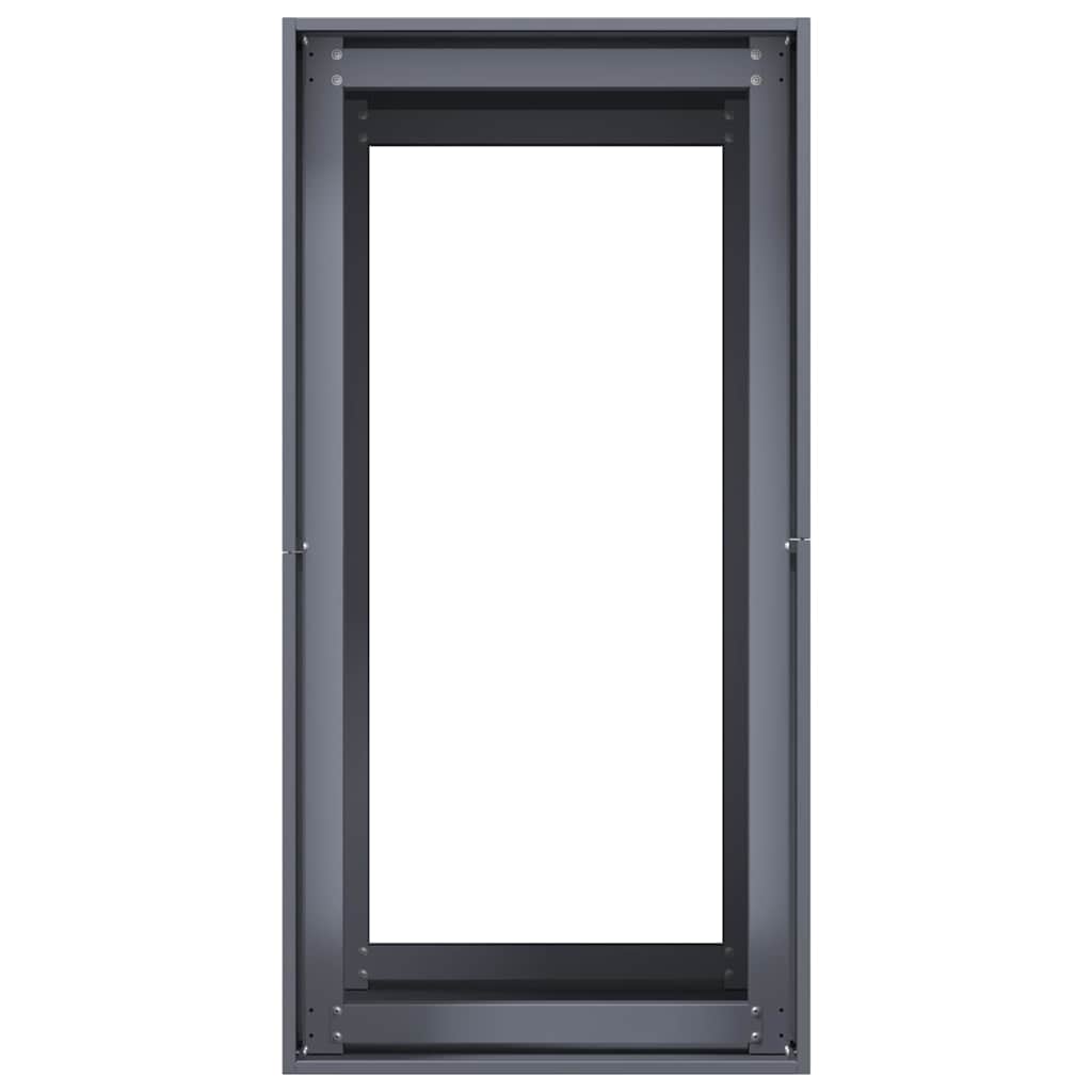 Plantekasse antrasitt 40x80x80 cm stål