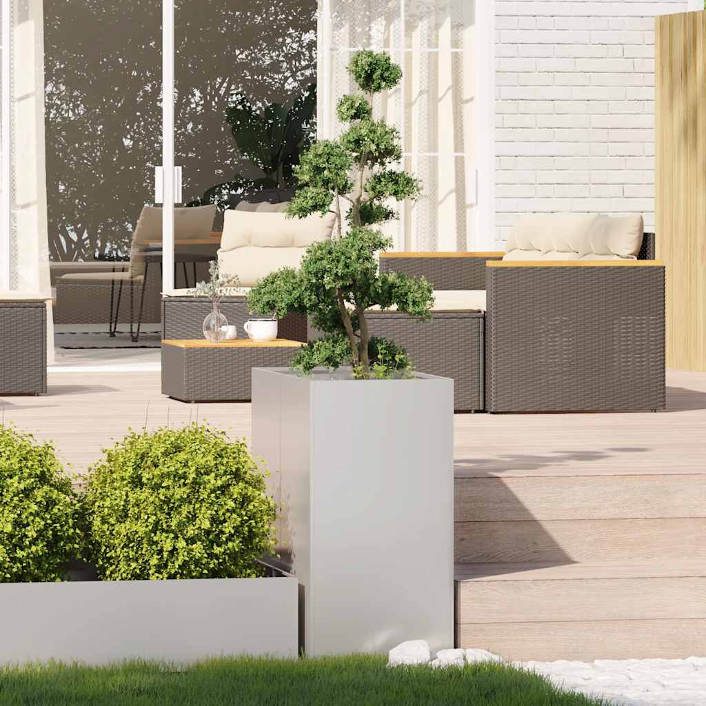 Plantekasse 40x80x80 cm rustfritt stål