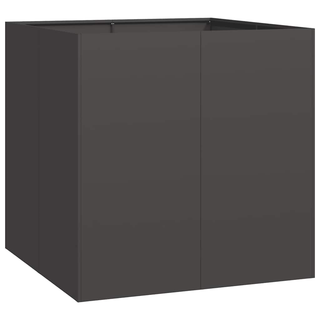 Plantekasse svart 80x80x80 cm stål