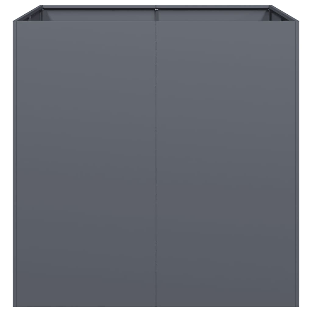 Plantekasse antrasitt 80x80x80 cm stål