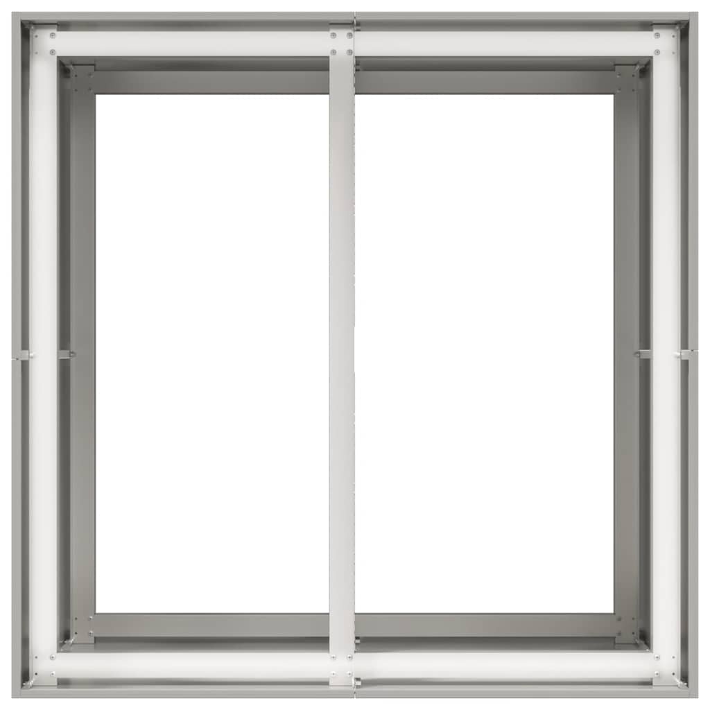 Plantekasse 80x80x80 cm rustfritt stål
