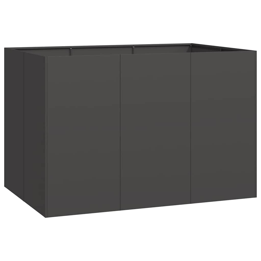 Plantekasse svart 120x80x80 cm stål