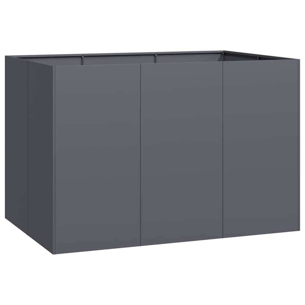 Plantekasse antrasitt 120x80x80 cm stål