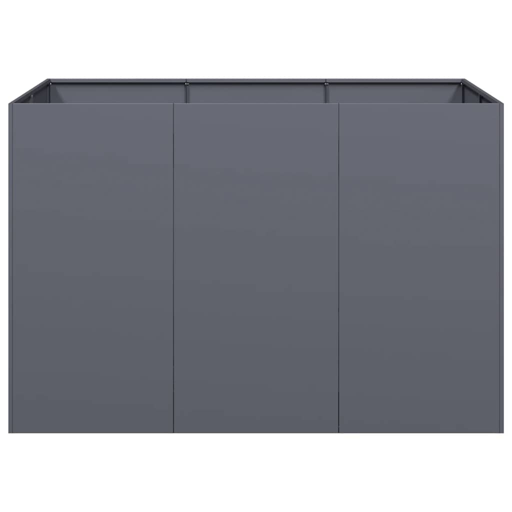Plantekasse antrasitt 120x80x80 cm stål
