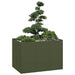 Plantekasse olivengrønn 120x80x80 cm stål