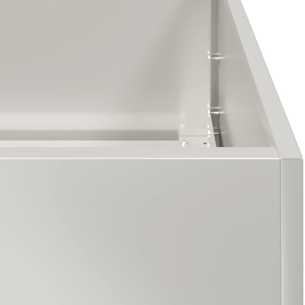 Plantekasse 120x80x80 cm rustfritt stål