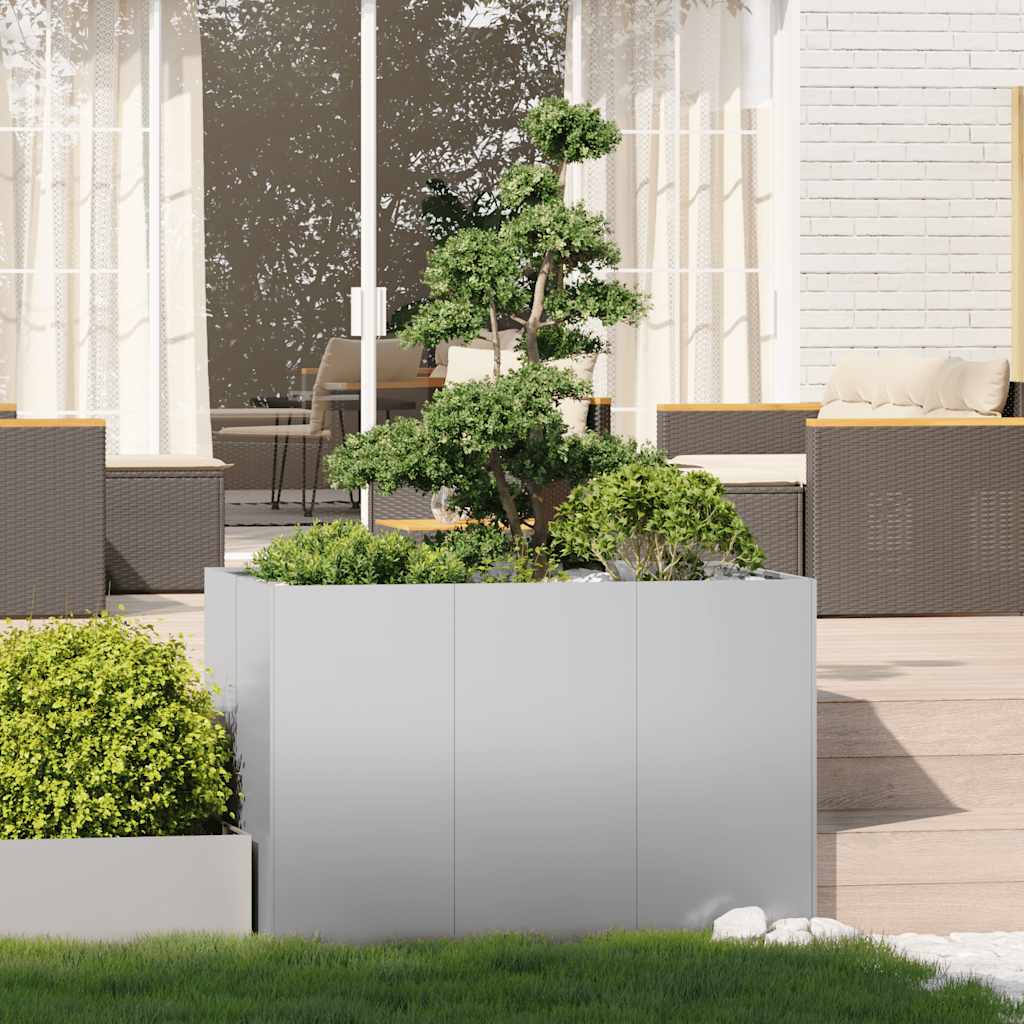 Plantekasse 120x80x80 cm galvanisert stål