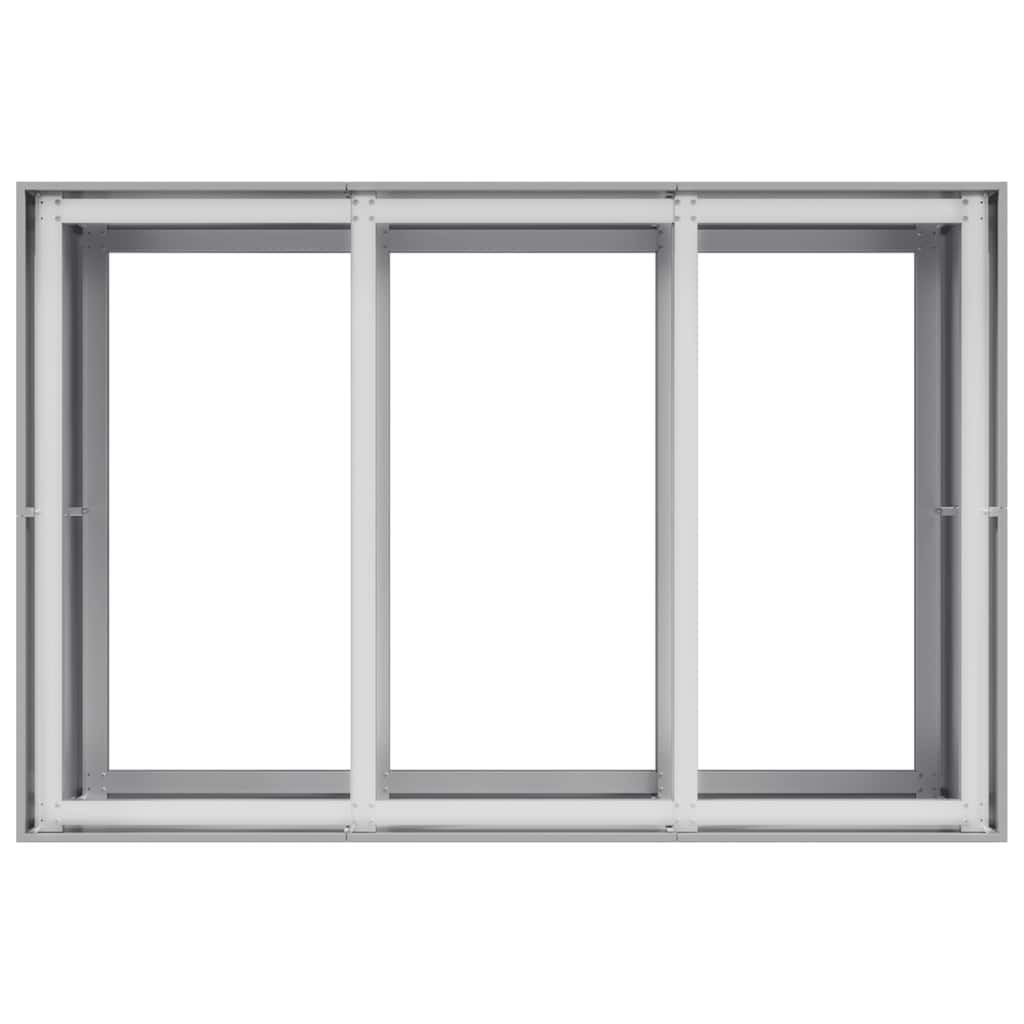 Plantekasse 120x80x80 cm galvanisert stål
