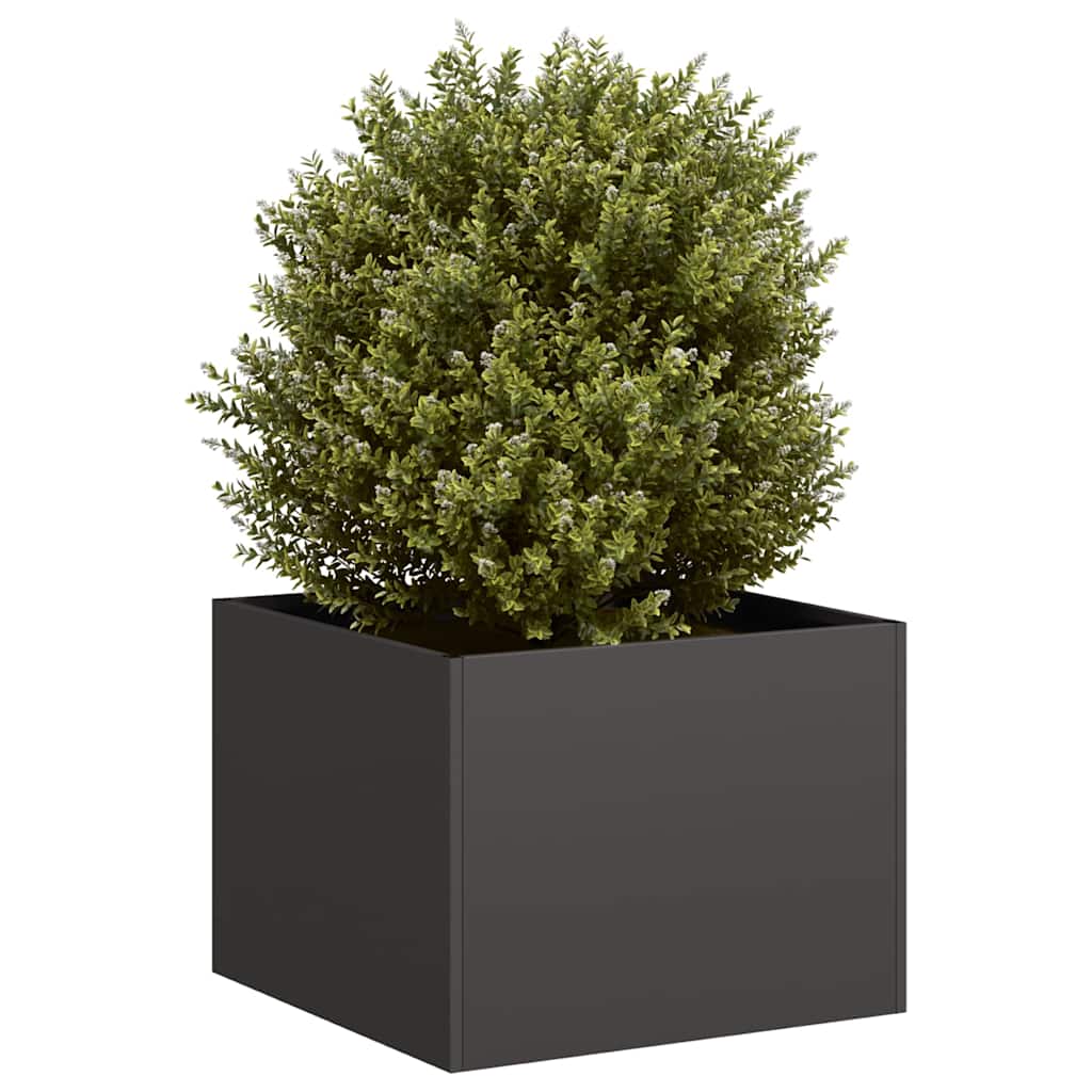 Plantekasse svart 40x40x30 cm stål