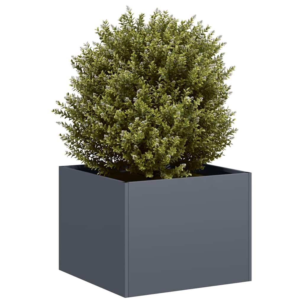 Plantekasse antrasitt 40x40x30 cm stål