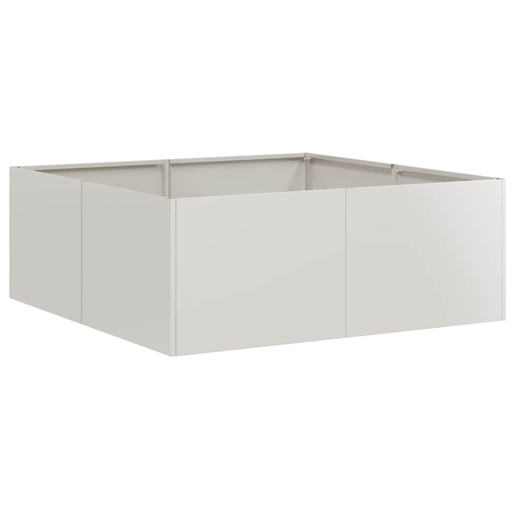Plantekasse 80x80x30 cm rustfritt stål