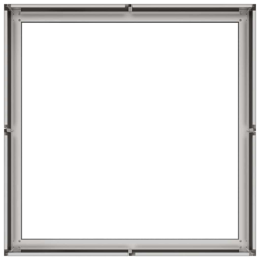 Plantekasse 80x80x30 cm rustfritt stål