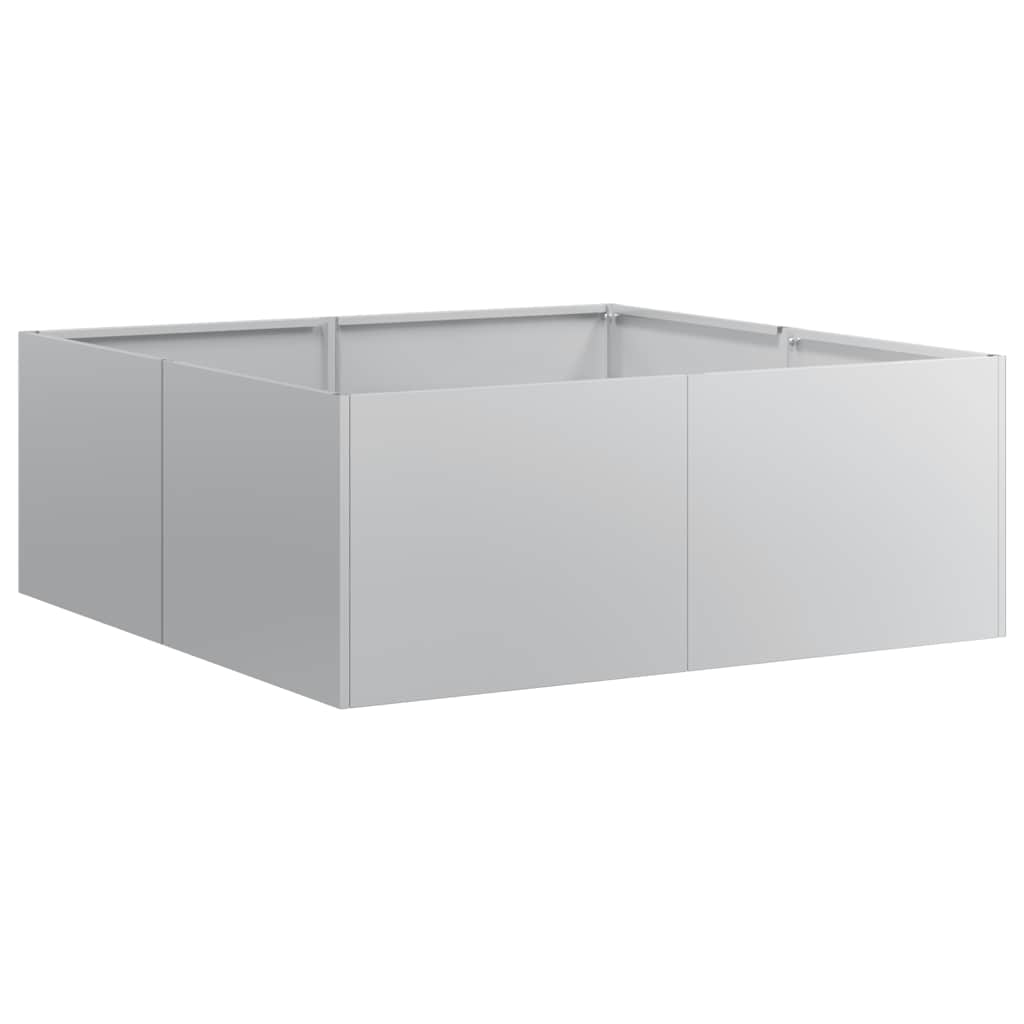 Plantekasse 80x80x30 cm galvanisert stål