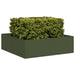 Plantekasse olivengrønn 100x100x30 cm stål