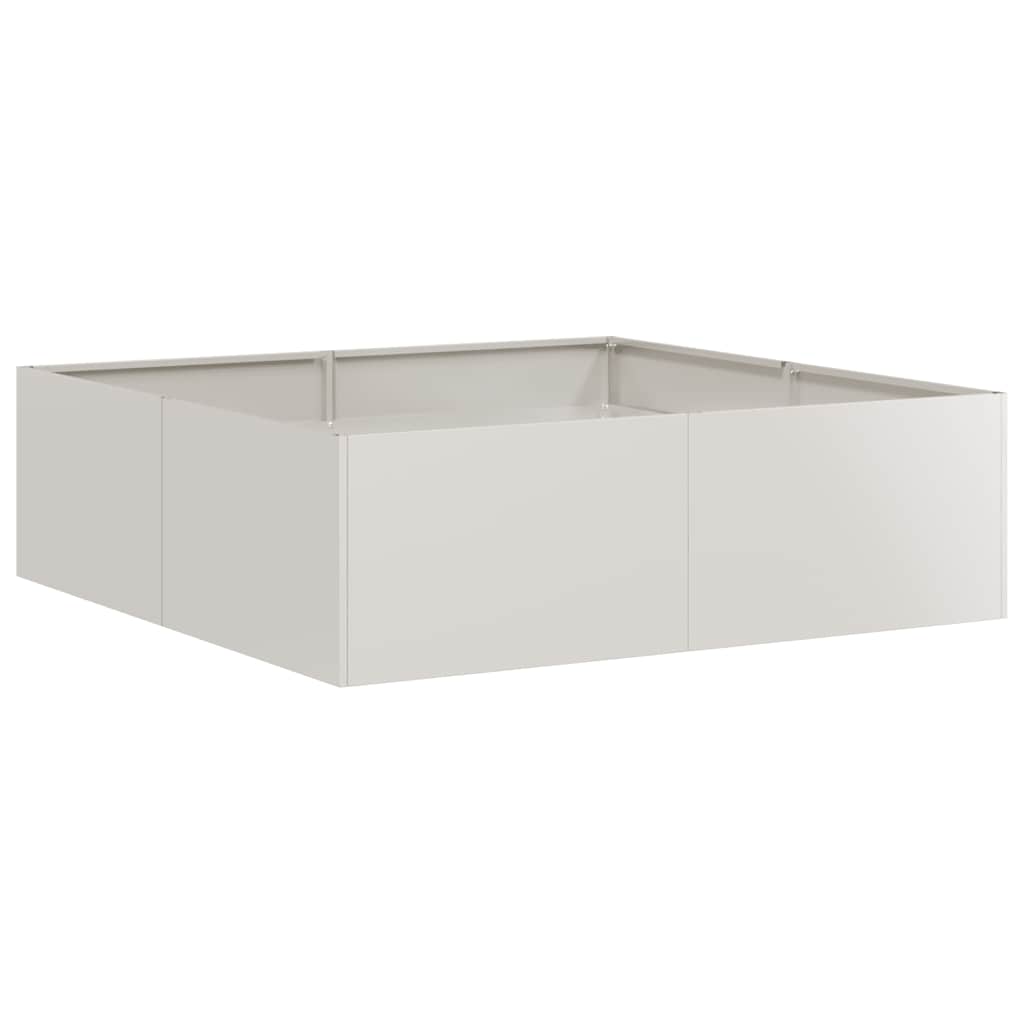 Plantekasse 100x100x30 cm rustfritt stål