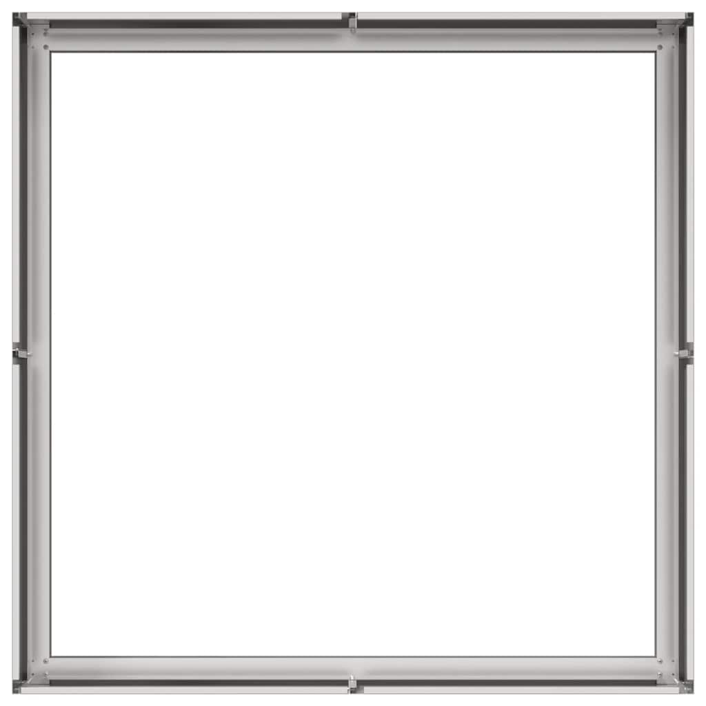 Plantekasse 100x100x30 cm rustfritt stål