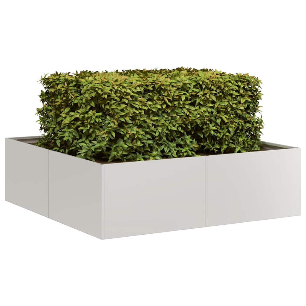 Plantekasse 100x100x30 cm rustfritt stål