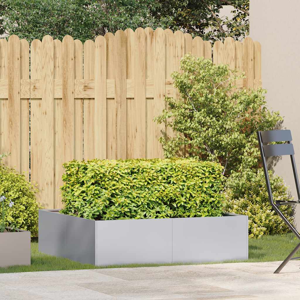 Plantekasse 100x100x30 cm galvanisert stål