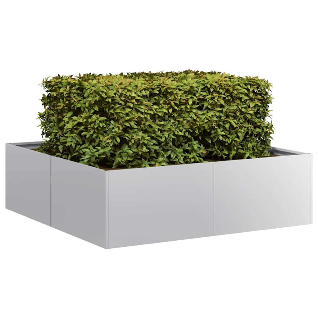 Plantekasse 100x100x30 cm galvanisert stål