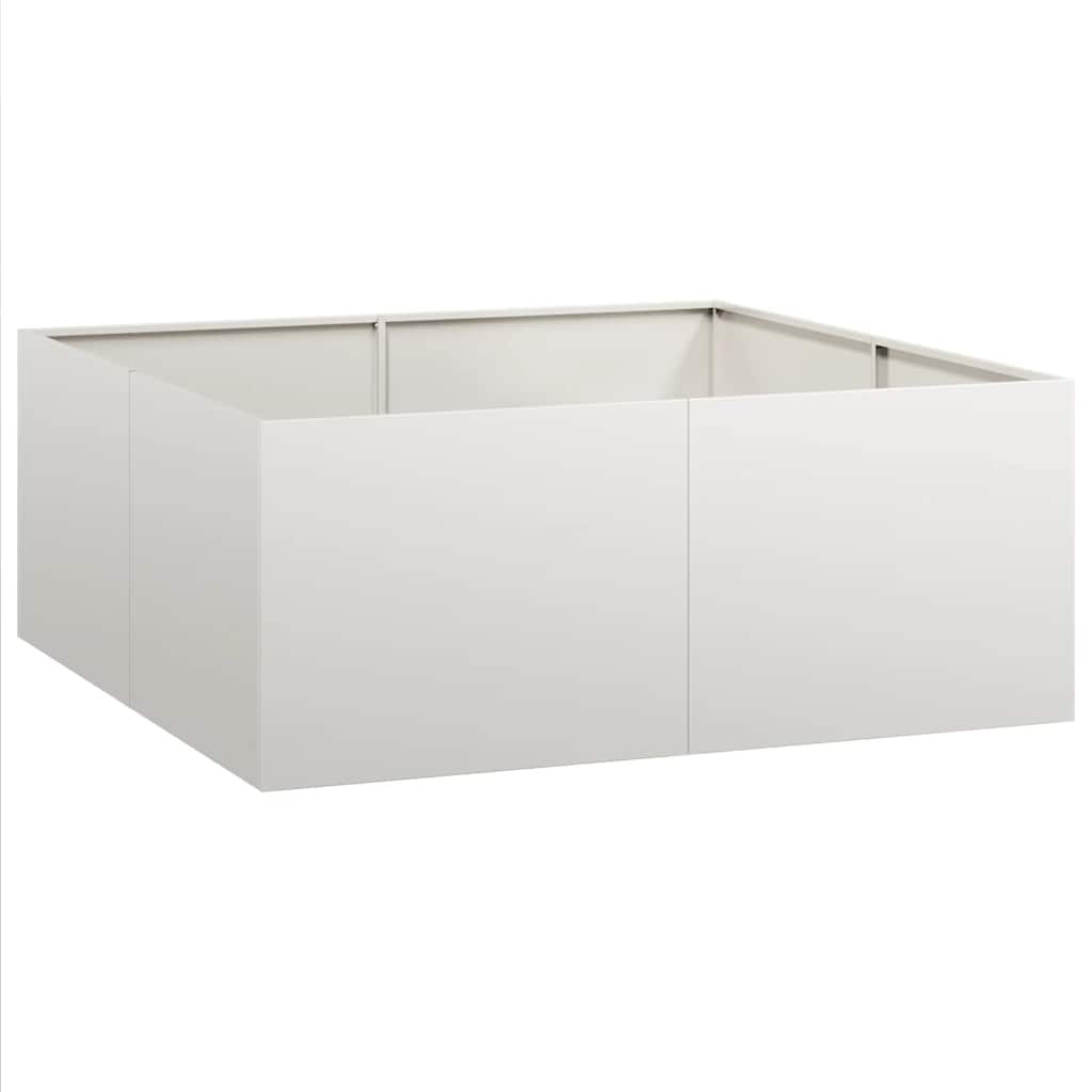 Plantekasse 100x100x40 cm rustfritt stål