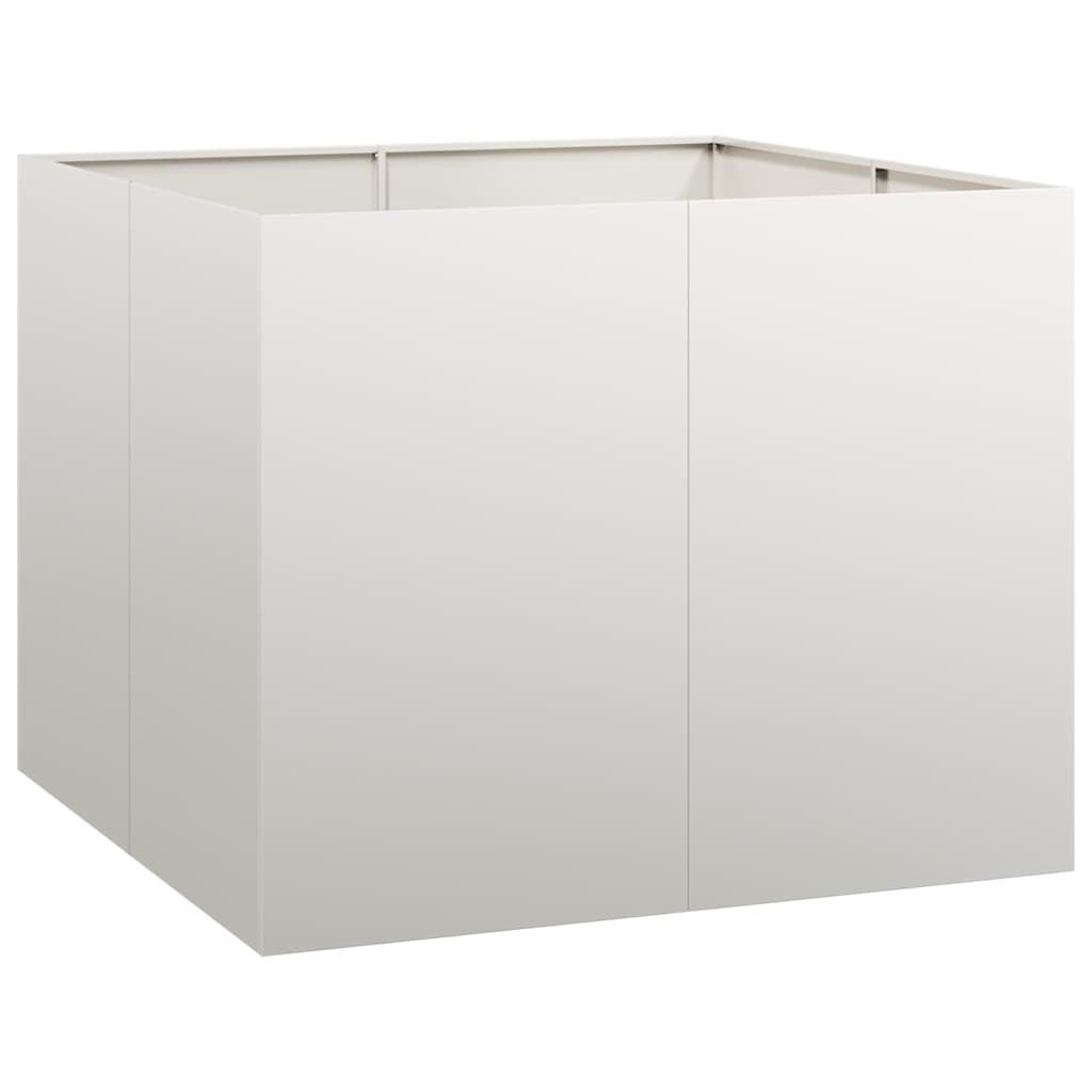 Plantekasse 100x100x80 cm rustfritt stål