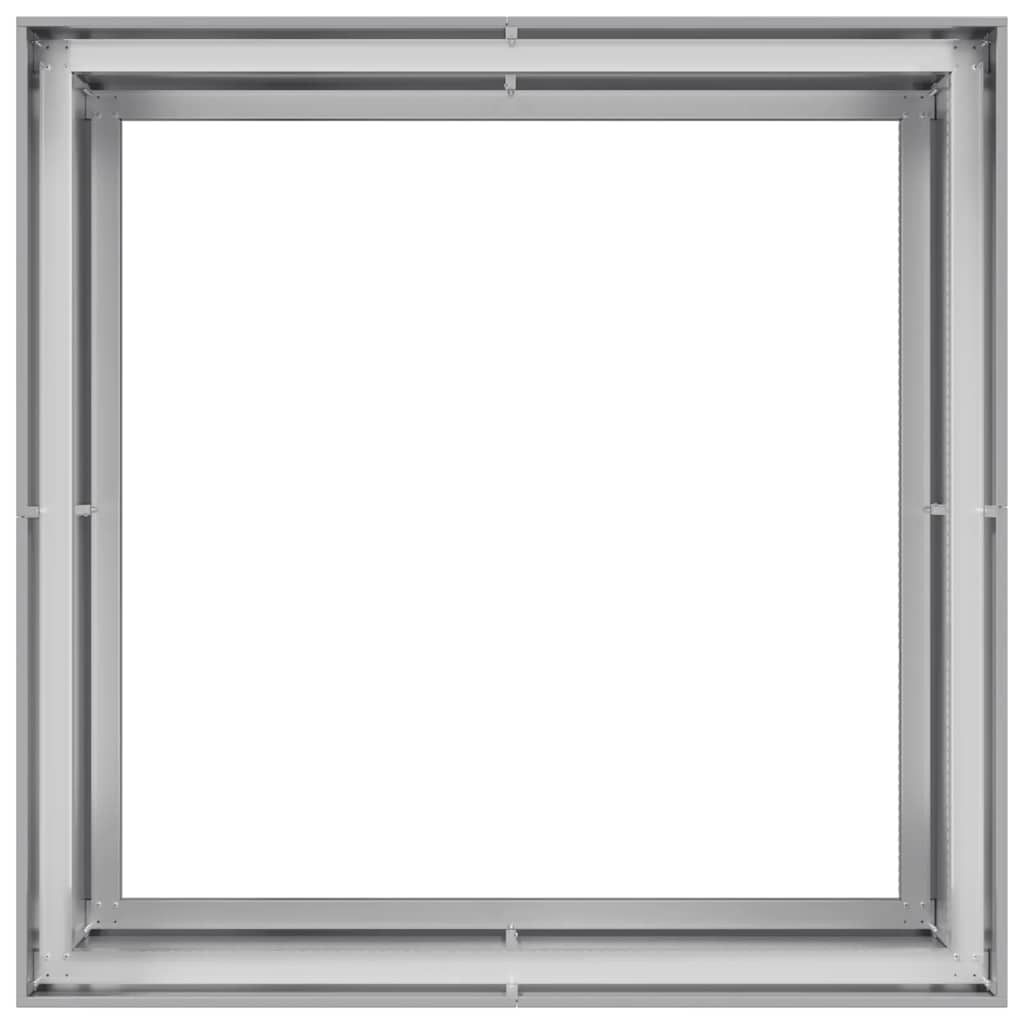 Plantekasse 100x100x80 cm galvanisert stål
