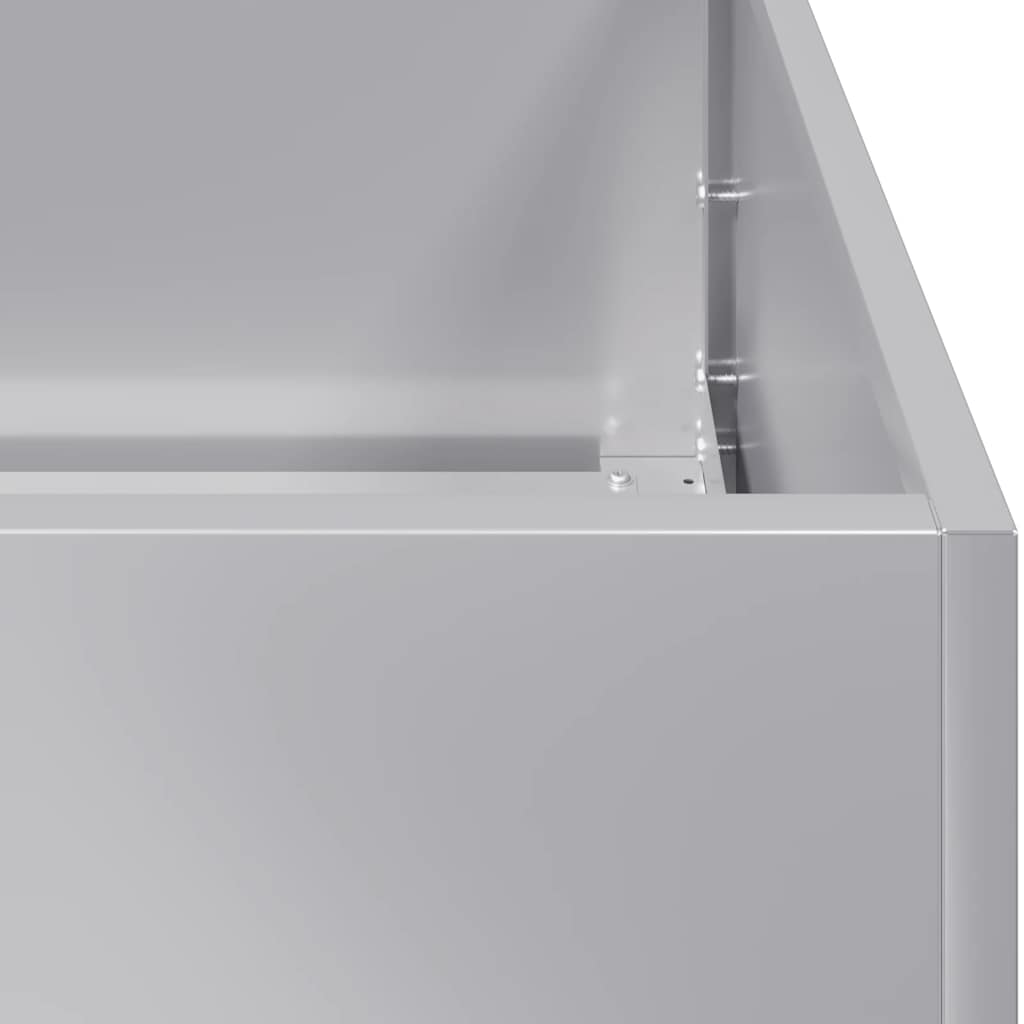 Plantekasse 100x100x80 cm galvanisert stål