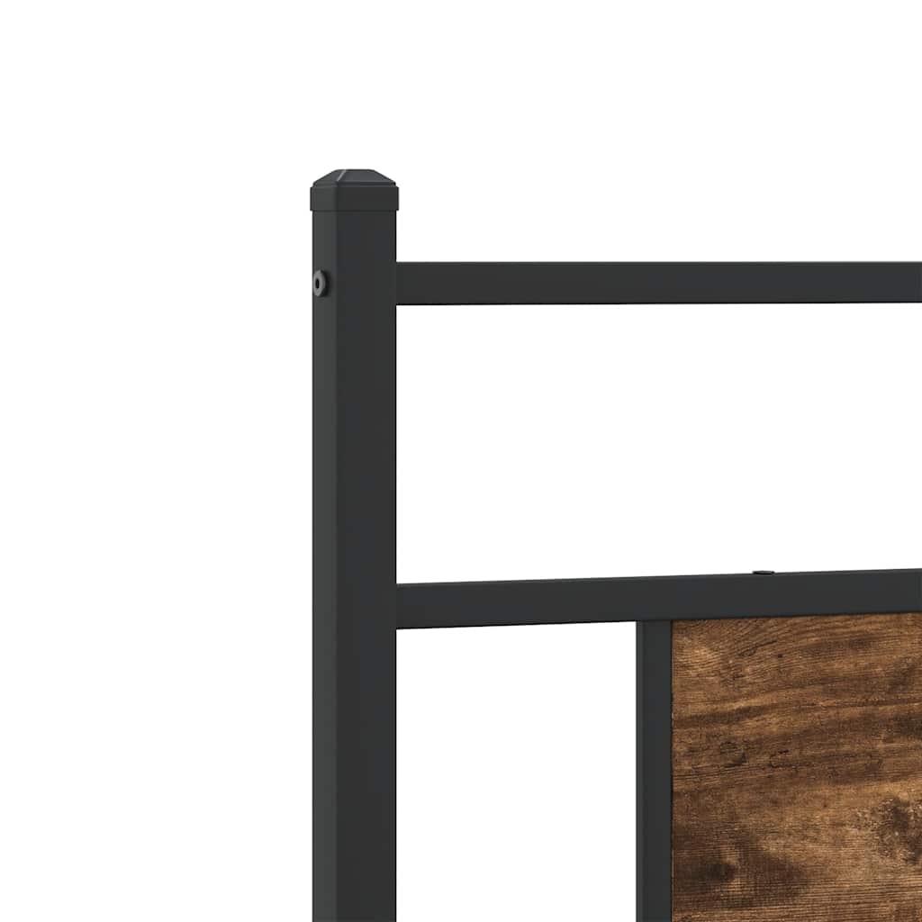 Sengeramme uten madrass røkt eik 90x190 cm konstruert tre