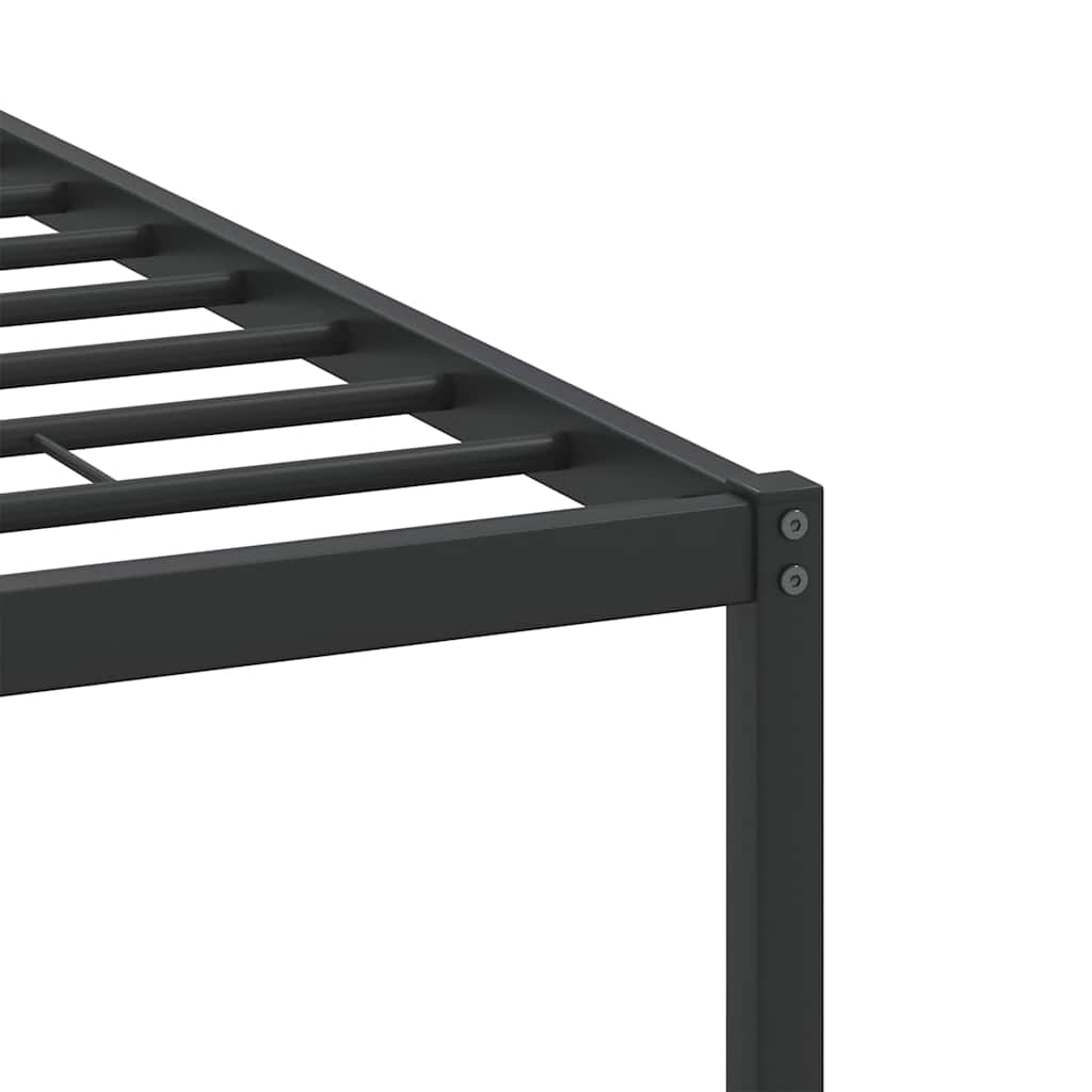 Sengeramme uten madrass røkt eik 140x200 cm konstruert tre