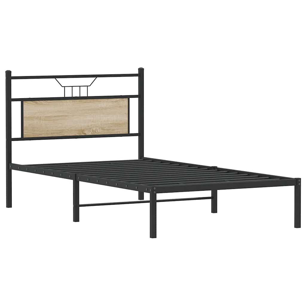 Sengeramme uten madrass sonoma eik 107x203 cm konstruert tre