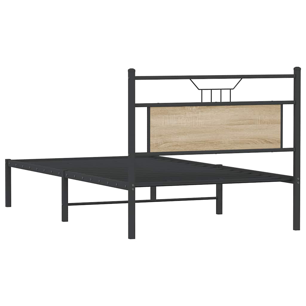 Sengeramme uten madrass sonoma eik 107x203 cm konstruert tre