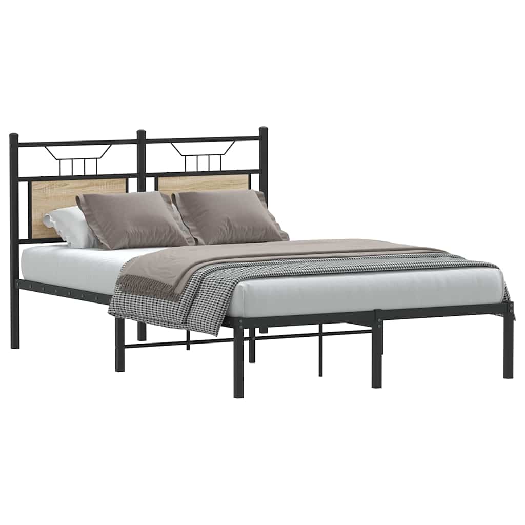 Sengeramme uten madrass sonoma eik 120x190 cm konstruert tre