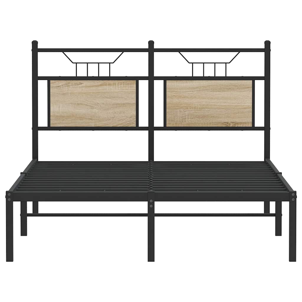 Sengeramme uten madrass sonoma eik 120x190 cm konstruert tre