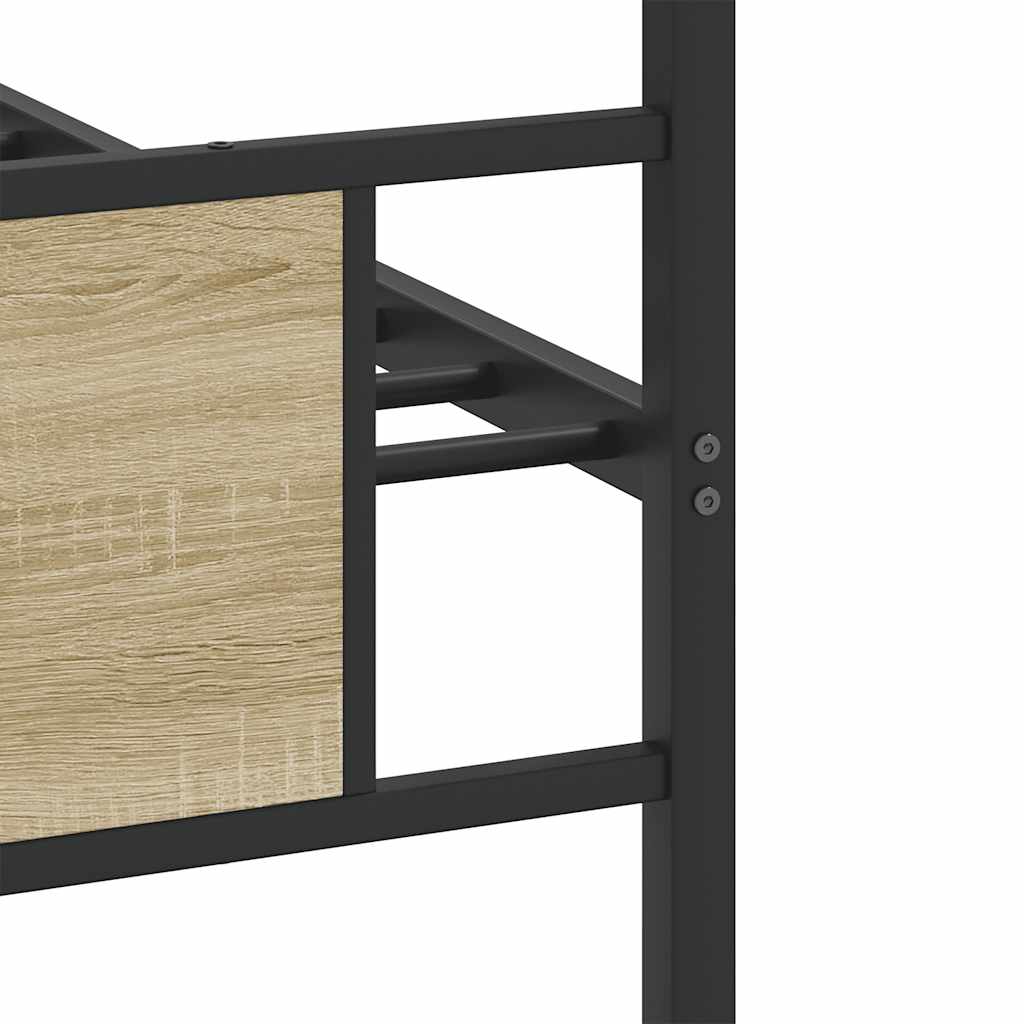 Sengeramme uten madrass sonoma eik 90x200 cm konstruert tre