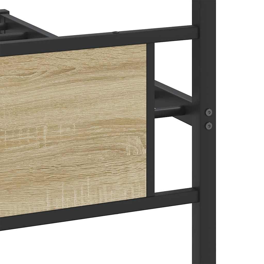 Sengeramme uten madrass sonoma eik 107x203 cm konstruert tre