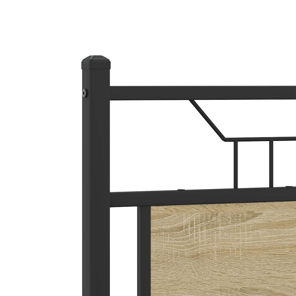 Sengeramme uten madrass sonoma eik 120x190 cm konstruert tre