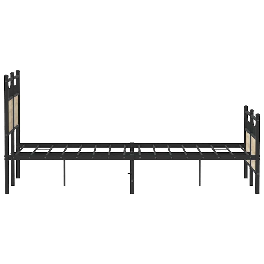 Sengeramme uten madrass sonoma eik 120x200 cm konstruert tre
