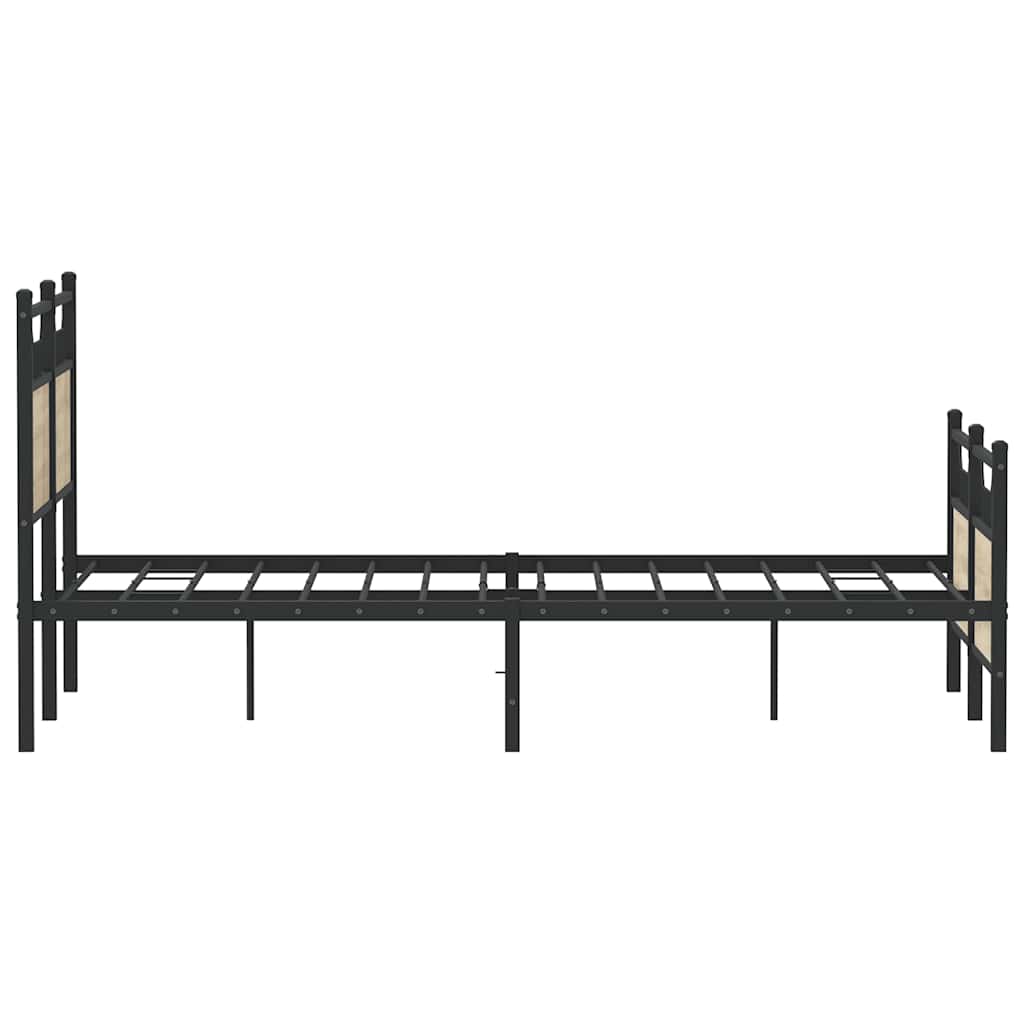 Sengeramme uten madrass sonoma eik 137x190 cm konstruert tre