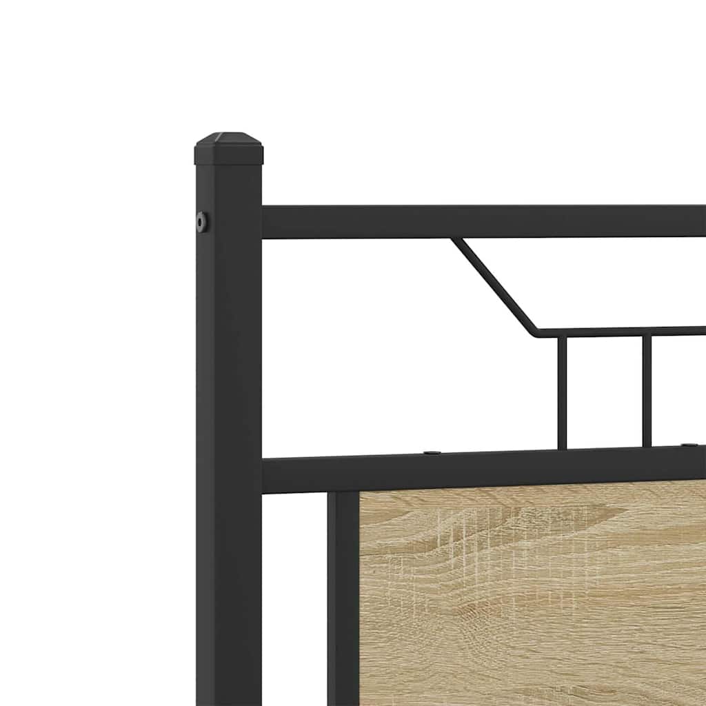 Sengeramme uten madrass sonoma eik 137x190 cm konstruert tre