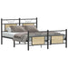 Sengeramme uten madrass sonoma eik 140x200 cm konstruert tre