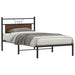 Sengeramme uten madrass brun eik 100x190 cm konstruert tre